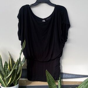 White House Black Market Black Blouse